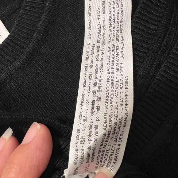 Zara Black Crop Top - Picture 7 of 7